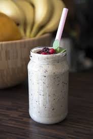 prepared Peanut Butter Banana Protein Shake for muscle gain at home