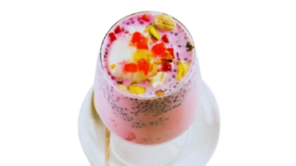 Easy and creamy falooda recipe with ice cream