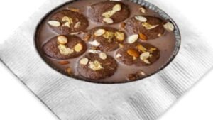 Fusion Rasmalai with chocolate